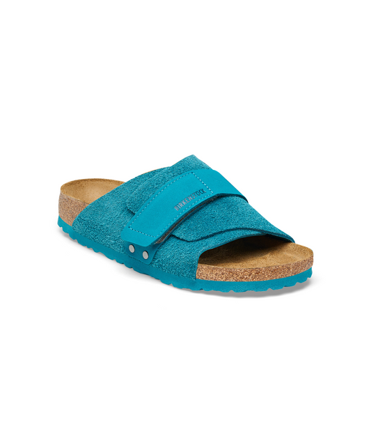 Birkenstock Kyoto Suede/Nubuck Leather Deep Turquoise Sandals