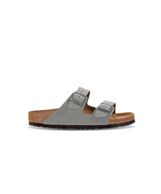 Birkenstock Arizona Nubuck Leather Desert Buck Whale Grey Sandals