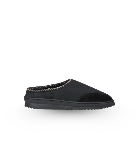 Emu Platinum Outback Scuff Black Sheepskin Slippers
